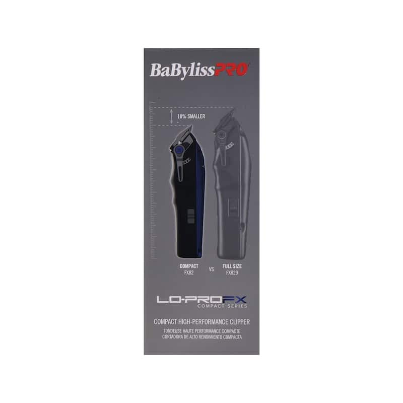 BaBylissPRO FXONE LO-PROFX High Performance Compact Clipper (FX82) + Fade Brush + Comb + Clipper Pouch