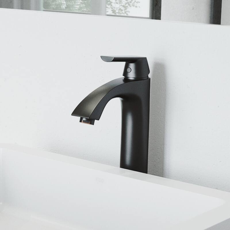 VIGO Linus 12" H Single Handle Single Hole Bathroom Vessel Faucet
