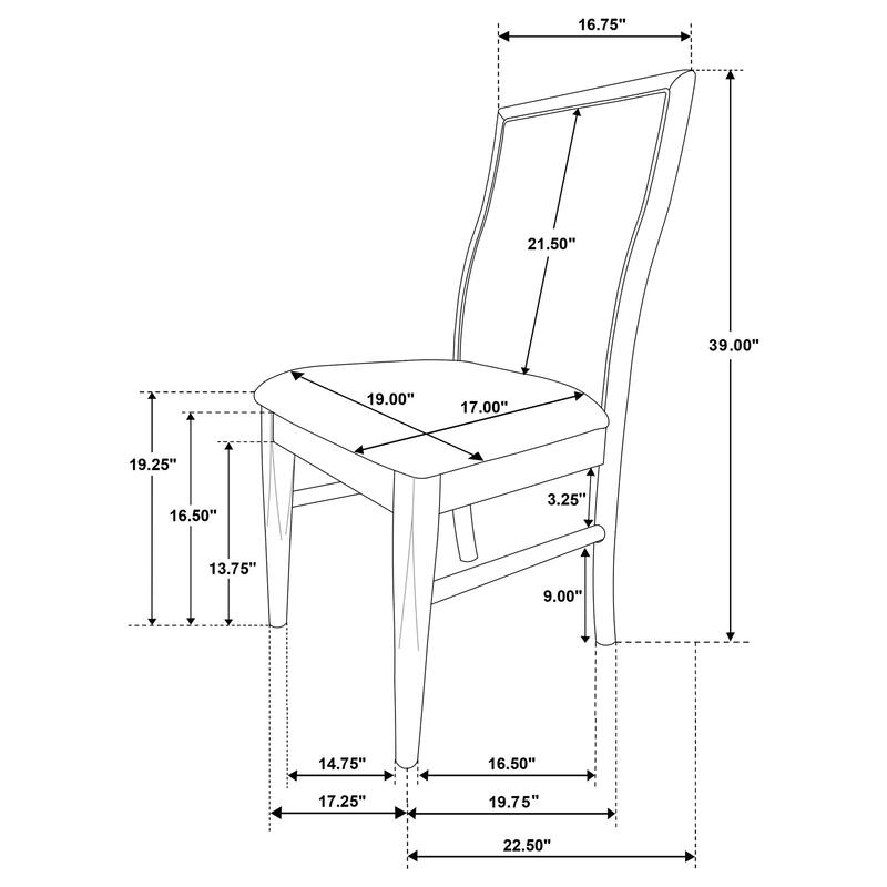 Dreydon Barley Upholstered Dining Side Chair (Set of 2)