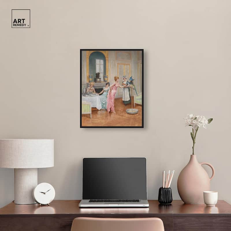 The Parrot and the Tea Party Canvas by Art Remedy