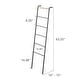 preview thumbnail 8 of 17, Yamazaki Home Leaning Storage Ladder - Two Styles, Steel, Ladder, Holds 13.2 lbs - L 9.45 x W 17.72 x H 62.99 inches