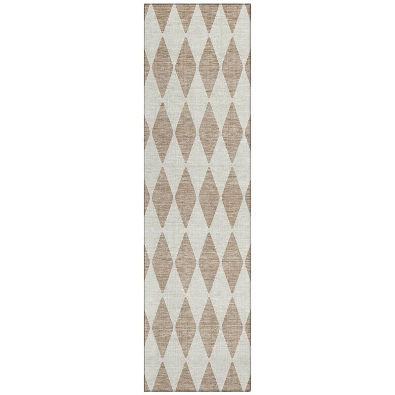 Machine Washable Indoor/ Outdoor Chantille Diamonds Rug