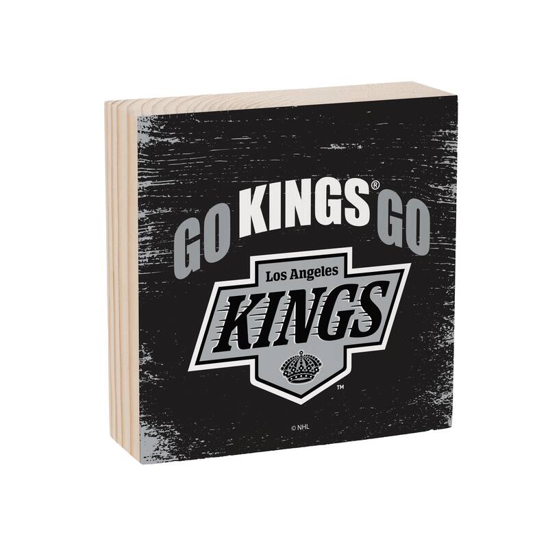 Los Angeles Kings Wooden Tabletop Mantel Shelf Sign