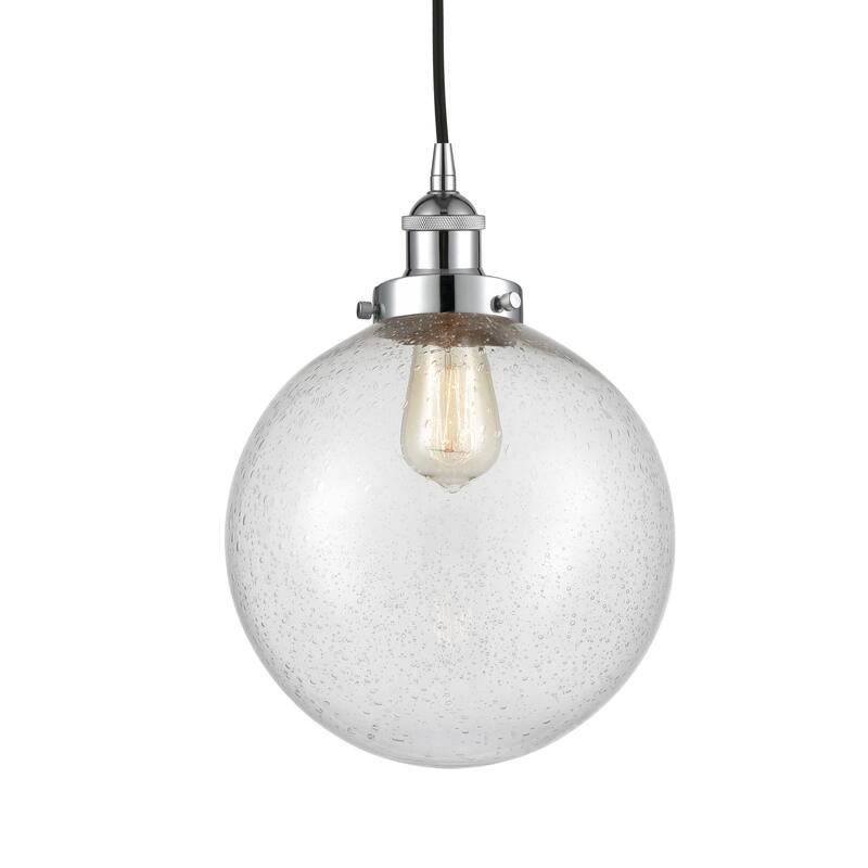 Innovations Lighting 616-1PH-14-10 Beacon Pendant Beacon 10" Wide - Polished Chrome / Seedy