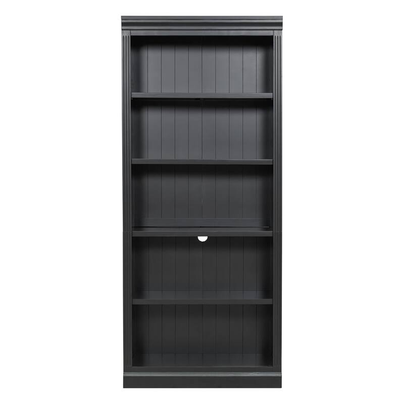 5-Tier Home Decor Bookshelves Suite with Adjustable Shelves