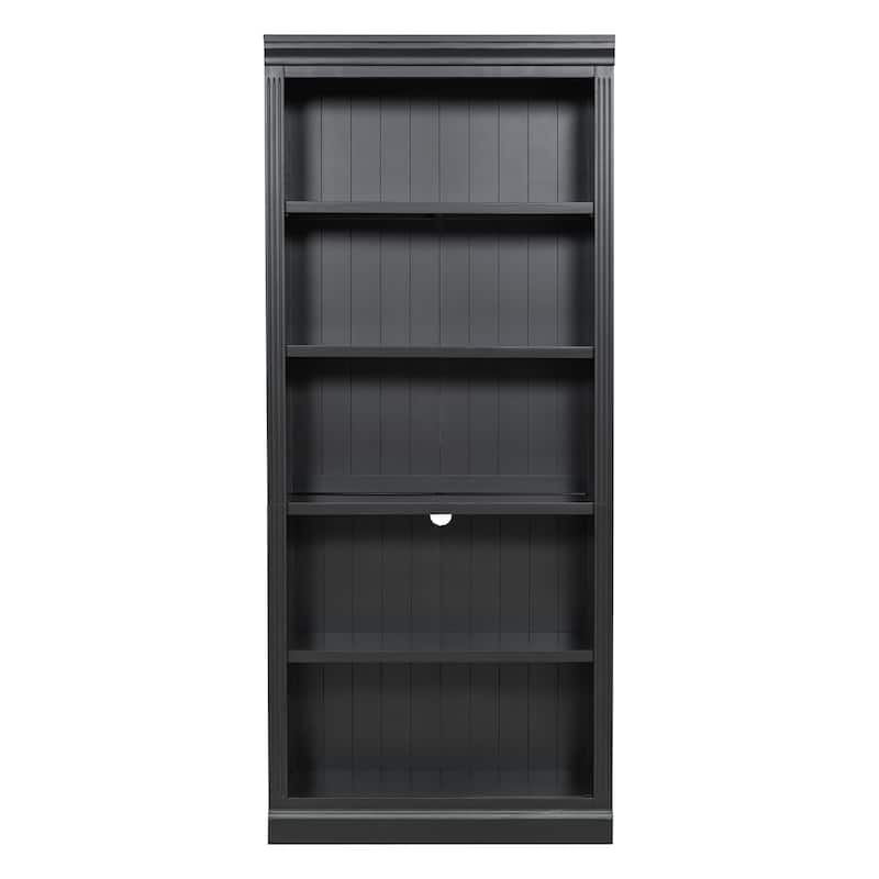 83.4" Tall Wood Bookcase, 5-Tier Bookshelves with Adjustable Storage Shelves, Storage Shelves for Living Room,Home Office