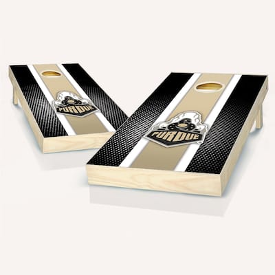 Purdue Boilermakers Striped Outdoor Cornhole Board Set