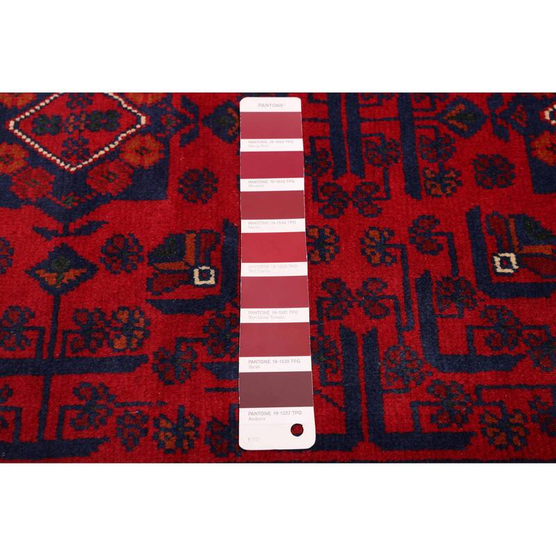 ECARPETGALLERY Hand-knotted Finest Khal Mohammadi Red Wool Rug - 6'8 x 9'6