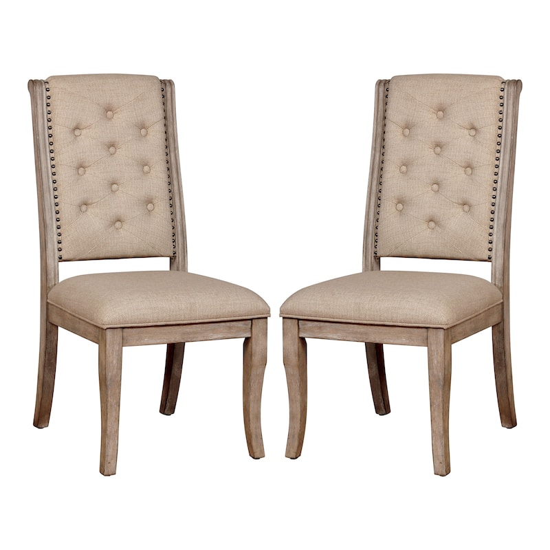 The Gray Barn Upholstered Nailhead Dining Chairs (Set of 2)