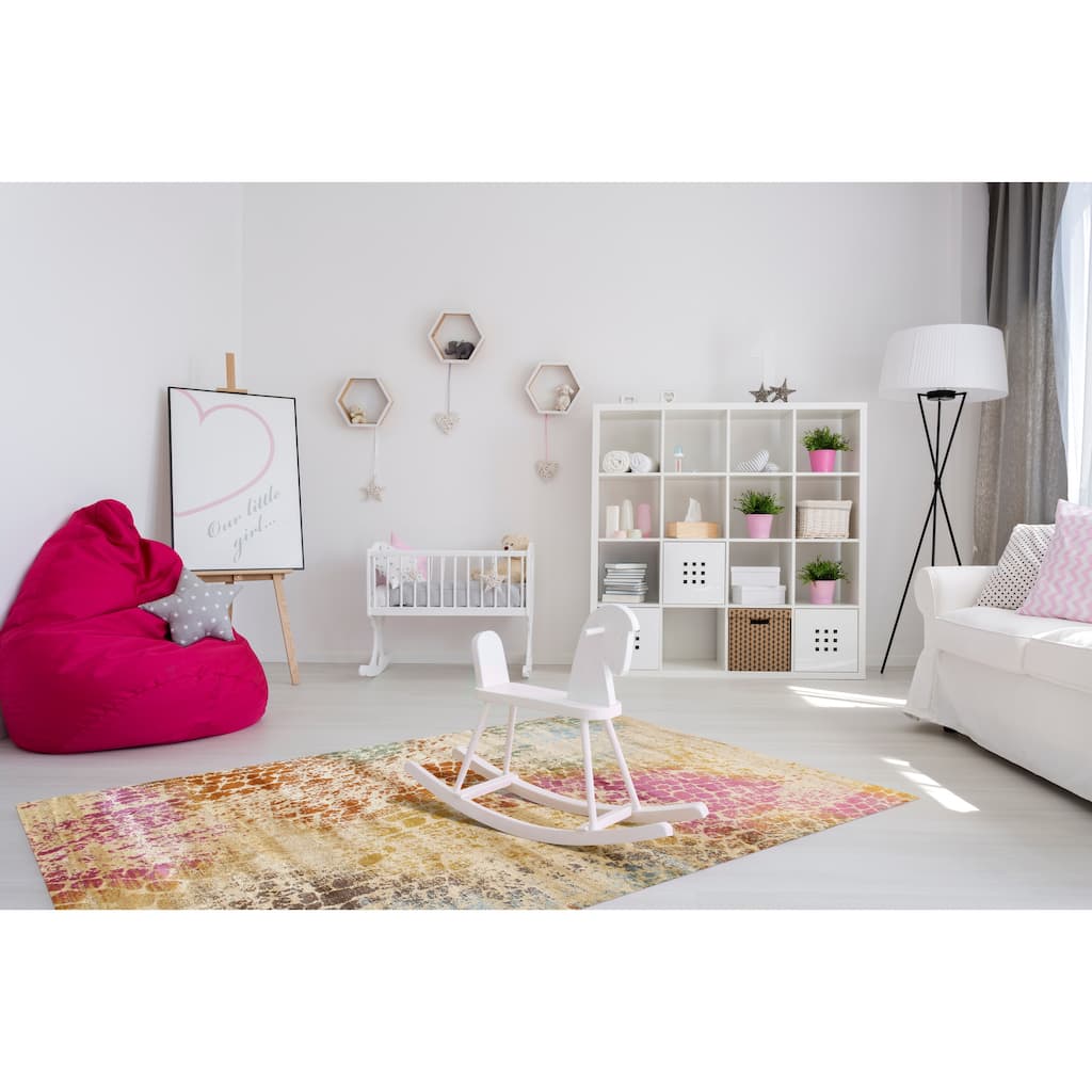 Ivory Capella Rug by , Elegant and Durable Area Rug for Adding Timeless Style and Comfort to Your Living Room, Bedroom,