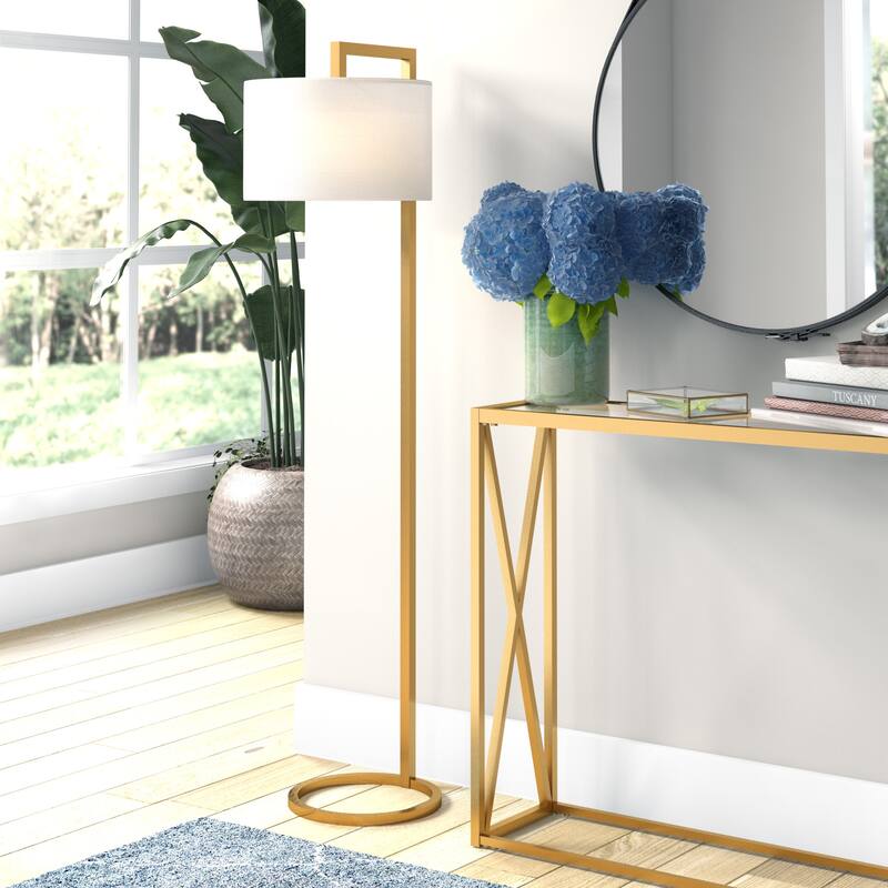 Grayson 68" Tall Floor Lamp with Fabric Shade