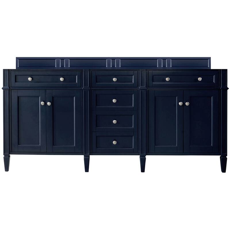 James Martin Vanities 650-V72-M Brittany 72" Free Standing Double - Victory Blue - Painted