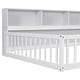 preview thumbnail 21 of 66, Wooden bed floor bed with bedside bookcase and shelves