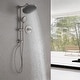 preview thumbnail 4 of 44, Modland 5-Spray Shower System - 10" Rainfall, Pressure Balance Valve, Matte Black/Gold/Nickel