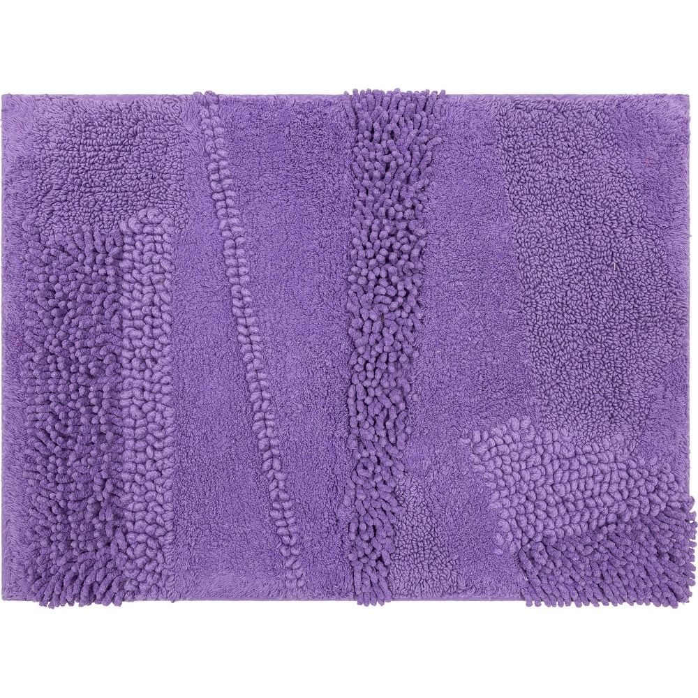 Finest Luxury Washable Nylon Shag Bath Rug, or Set in Purple - On Sale -  Bed Bath & Beyond - 25719777
