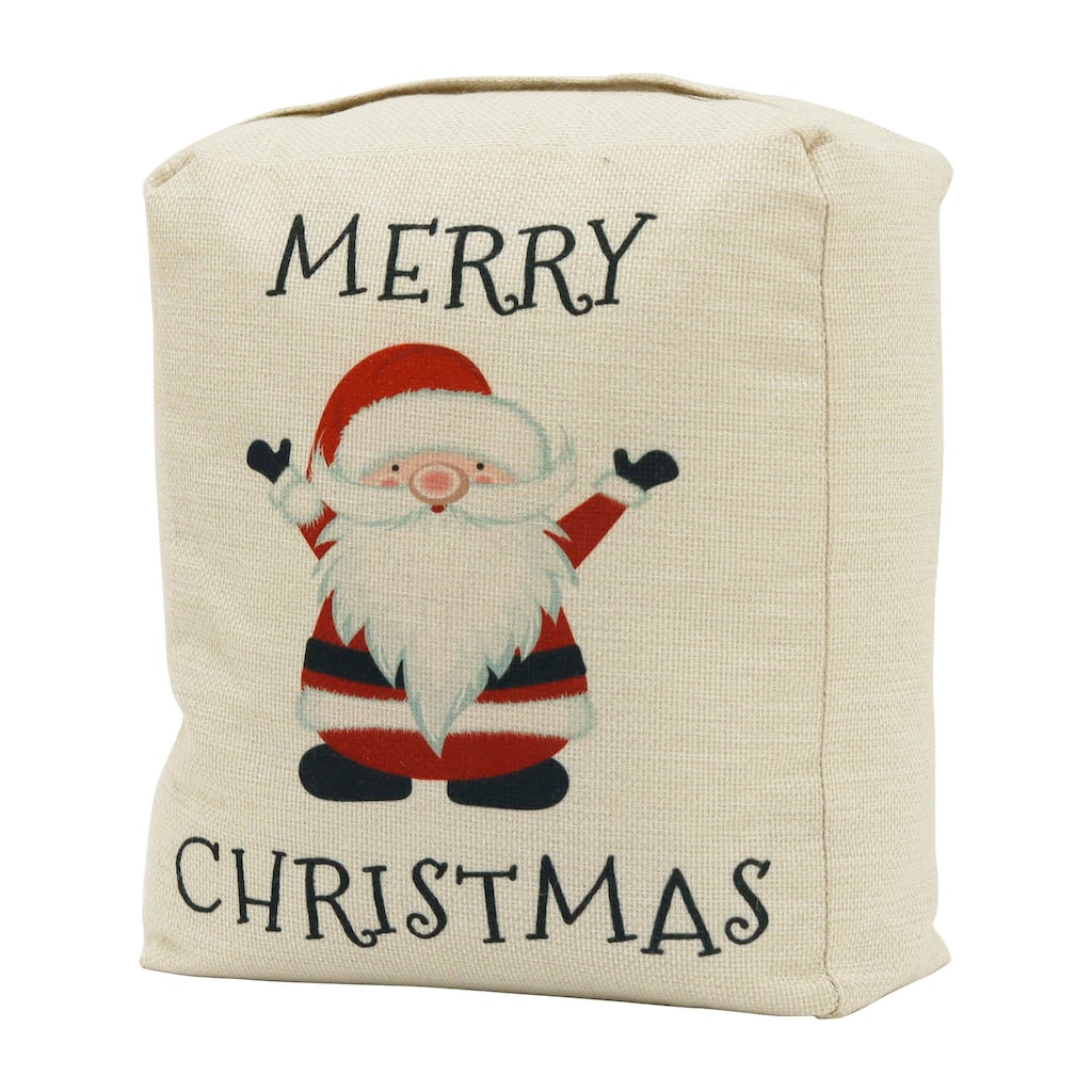 Merry Christmas Weighted Door Stop with Handle