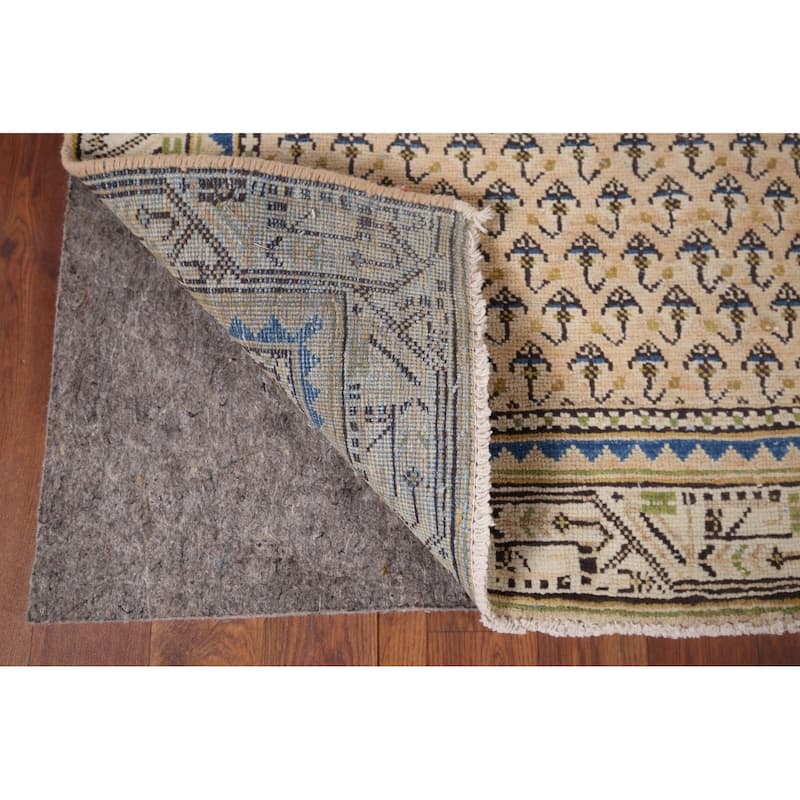 All-Over Boteh Botemir Foyer Rug Hand-Knotted Wool Carpet - 3'9" x 6'3"