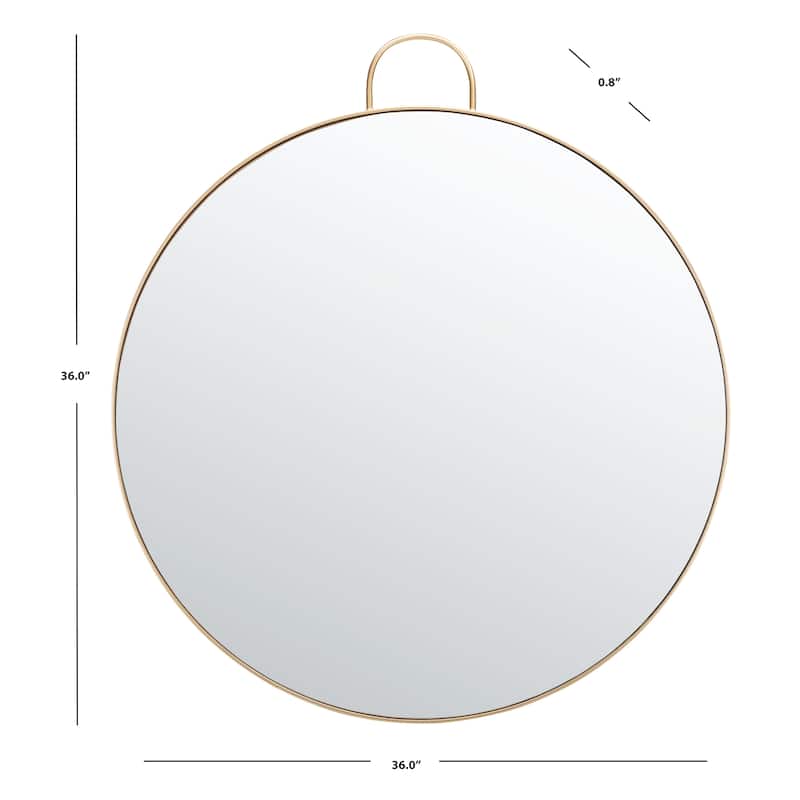 SAFAVIEH Danika 36-inch Round Mirror - 0.8" W x 36" D x 36" H