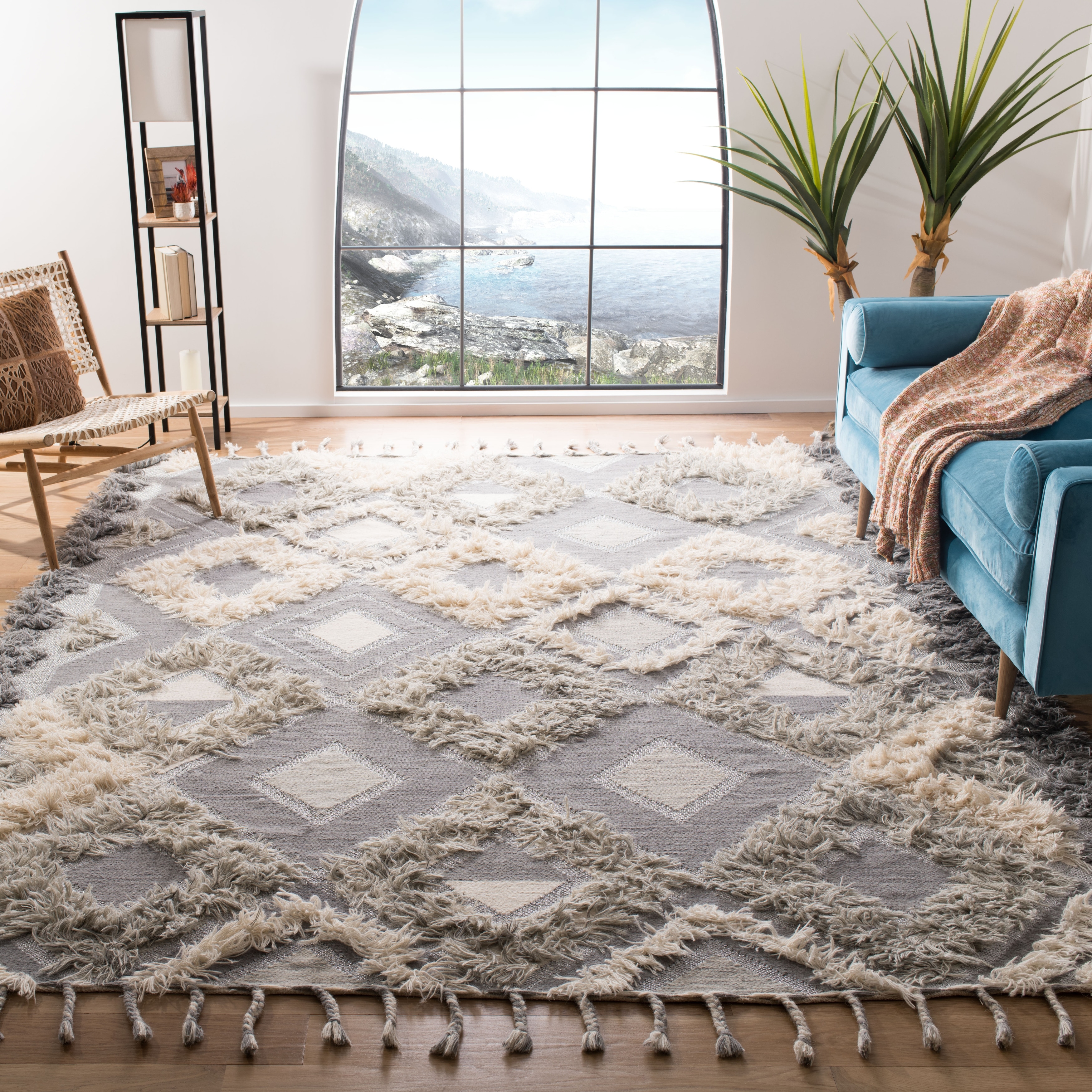 SAFAVIEH Hand-knotted Kenya Kacandone Southwestern Tribal Wool Rug