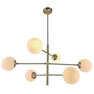 SAFAVIEH Lighting Bassett Chandelier - 32" W x 32" D x 18" H