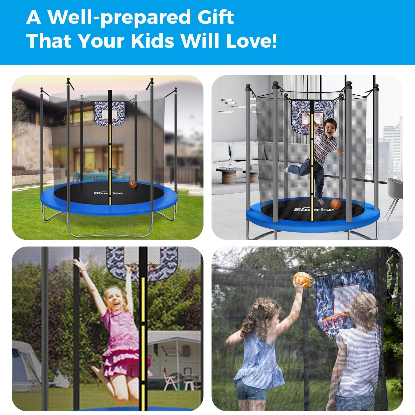 Trampoline 6FT Indoor Trampoline Outdoor Kids Trampoline
