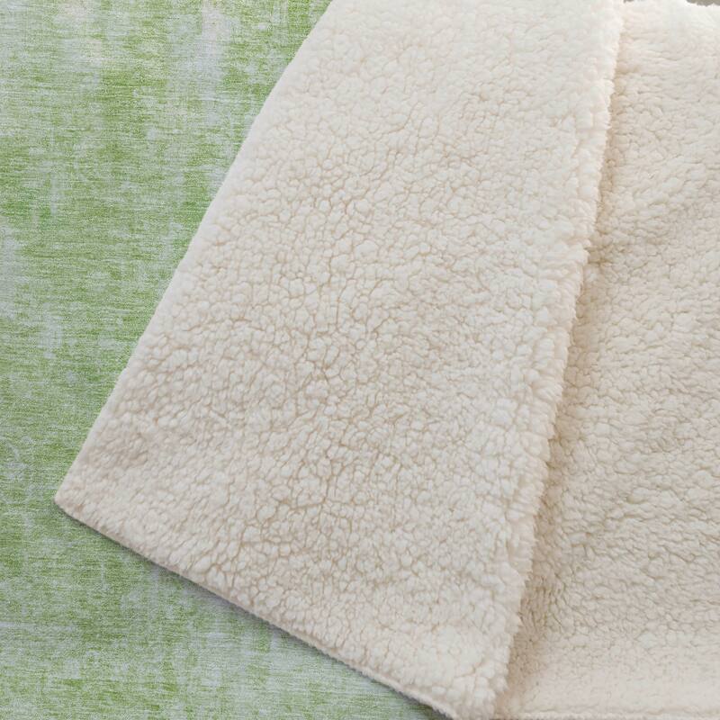 Premium Machine Washable Modern Abstract Sherpa Throw Blanket