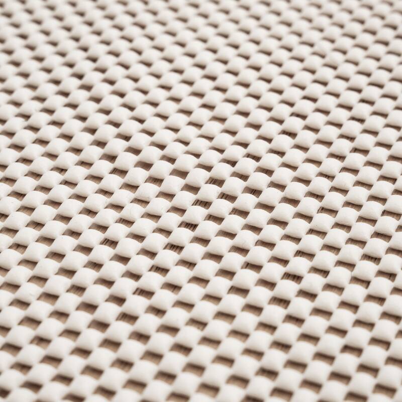 Divine Grip Traditional Solid Non Slip Rug Pad - Cream