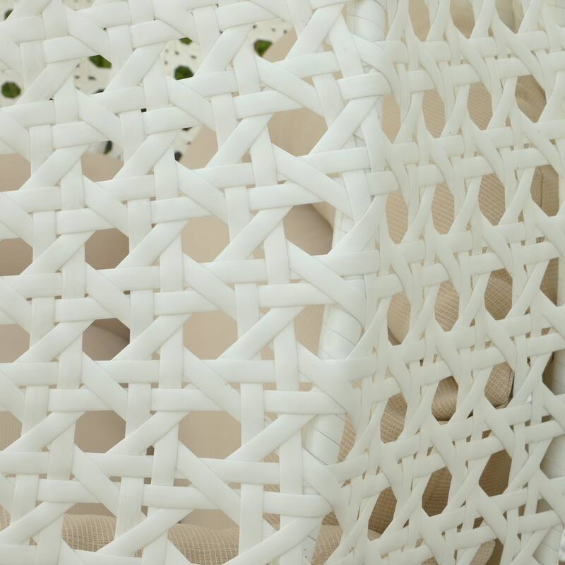 Egg-Shaped Swing Chair with Stand 2-Person Outdoor Patio Swing - Iron Frame & All-Weather Washable Cushions