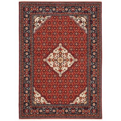 Style Haven Leander Persian Inspiration Fringed Wool Blend Area Rug