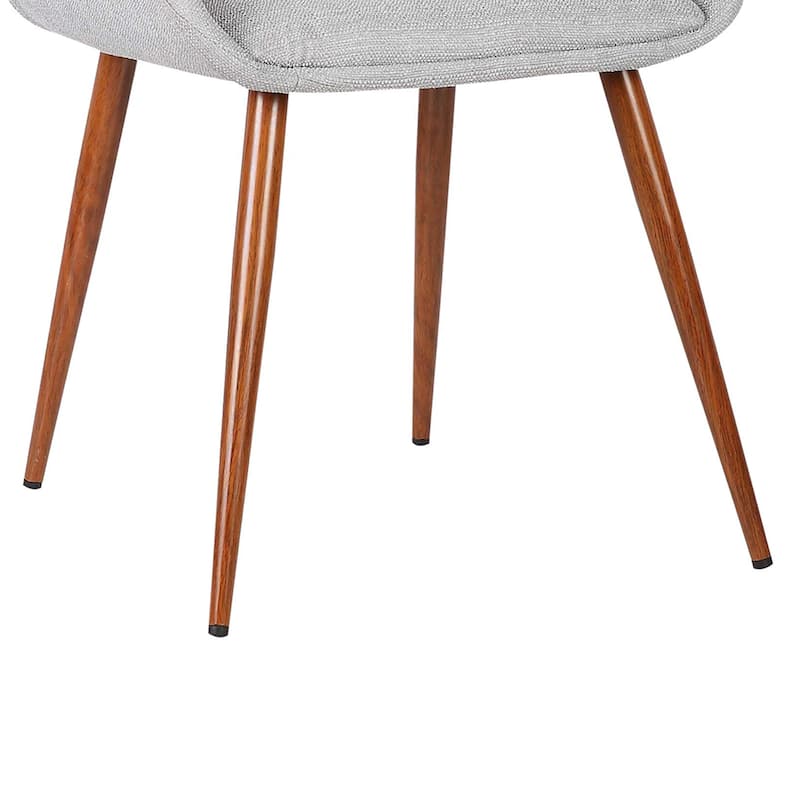 Armen Living Panda Walnut Wood Mid-Century Dining Chair