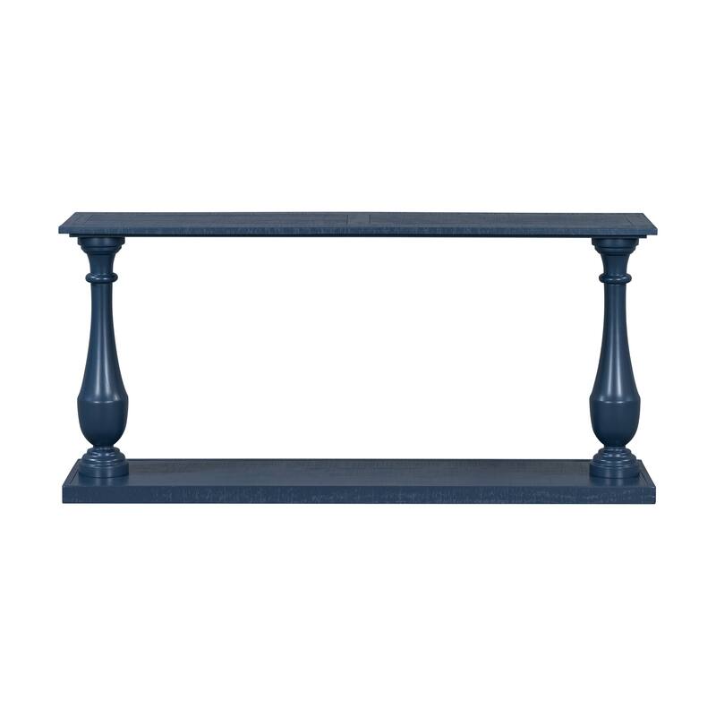 Vintage Sofa Table Console Table with Luxurious Pine Veneer