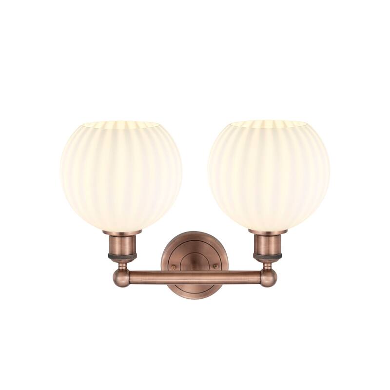 Innovations Lighting 616-2W 12 17 White Venetian Vanity White Venetian