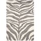 preview thumbnail 35 of 34, SAFAVIEH Portofino Shag Gulin 2-inch Thick Rug 5'1" x 7'6" - Ivory/Grey - Rectangle