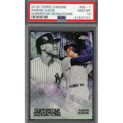 Aaron Judge 2018 Topps Chrome Superstar Sensations Baseball Card Graded PSA 10 - 8'6" x 11'6"