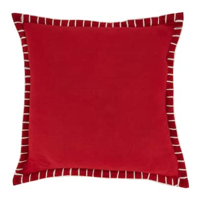 Simple Elegance Chunky Whip Stitch Throw Pillow