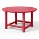 preview thumbnail 122 of 180, Polytrends Laguna Kids Outdoor 38" Round Poly Dining Table for Children