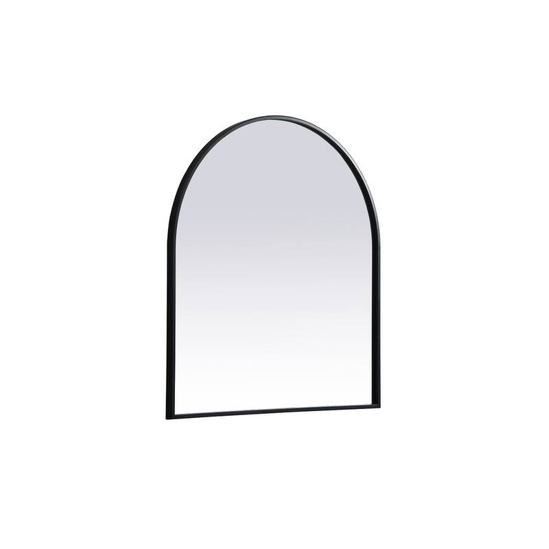 Indigo Home Metal Frame Arch Mirror 27x30 Inch