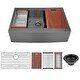 preview thumbnail 7 of 11, Stainless Steel Single Bowl Farmhouse Apron Kitchen Sink with Workstation