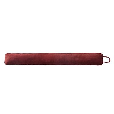 Asher Home Single Burgundy Corduroy Draft Guard - 36x4x3