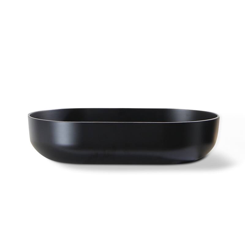 24" Modern Oval Above Bathroom Vessel Sink