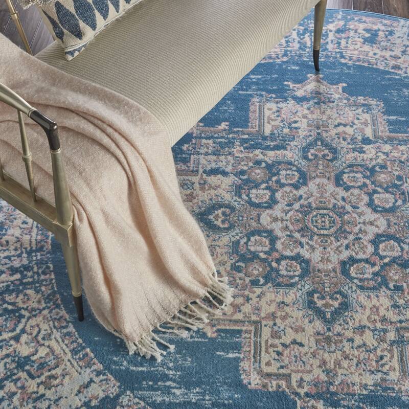 Power Loomed Geometric Area Rug - 8' Round