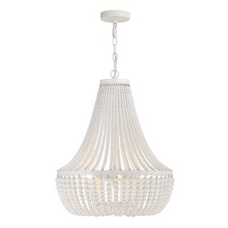 Rylee 6 Light Matte White Chandelier - 18.75'' W x 23.6'' H