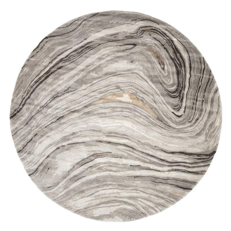 Hammet Handmade Abstract Marbled Pattern Area Rug