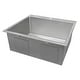preview thumbnail 3 of 8, Ruvati Topmount Laundry Utility Sink 25" x 22" x 12" Tight Radius Deep 16 Gauge Stainless Steel - RVU6015 - Silver