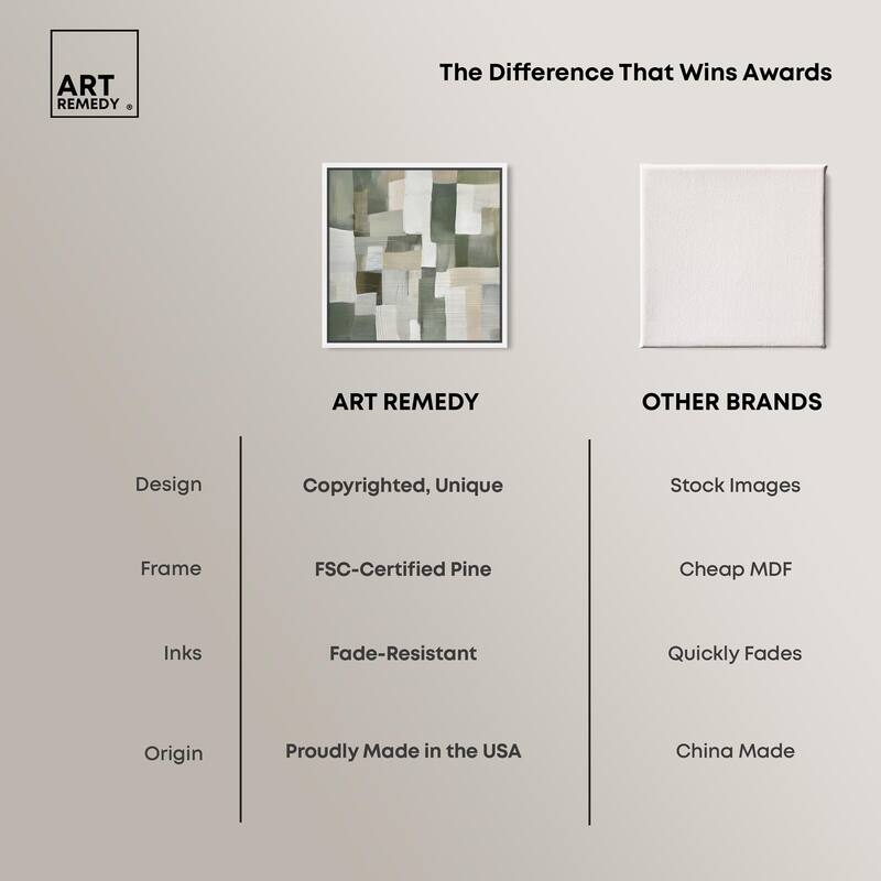 Pale Jade Green I Canvas by Art Remedy