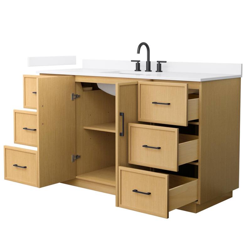 Wyndham Collection WCH7474-60S-QTZ-US3MXX Elan TK 60" Free Standing