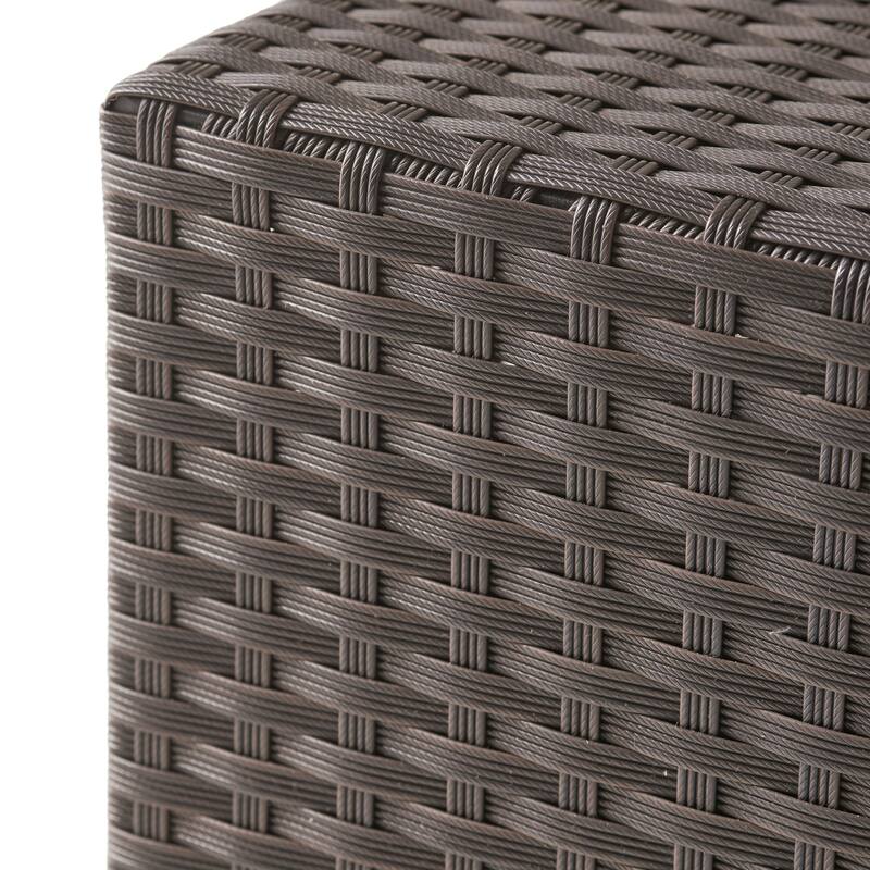 Puerta Outdoor Wicker Accent Side Table by Christopher Knight Home