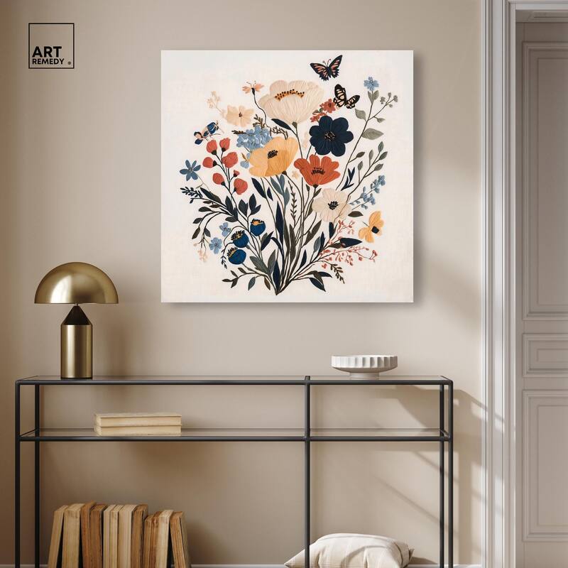 Garden of Threads I Canvas by Art Remedy, Gallery Wrapped