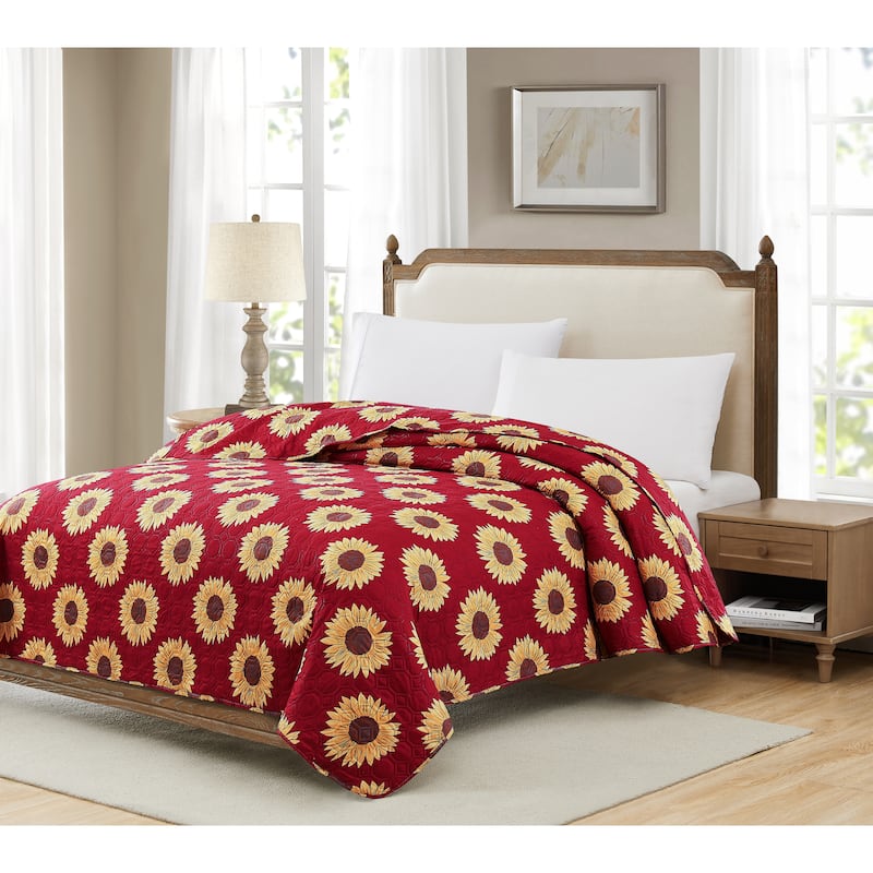Patchwork Harvest Plaid Leaves Lodge Sunflowers Quilts