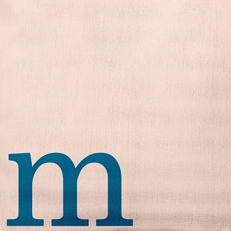 Modern Monogram Indoor/Outdoor Throw Pillow-M